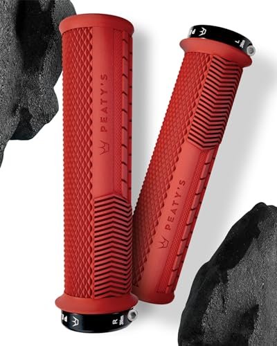 Peaty's Monarch Knurl Thick grips red