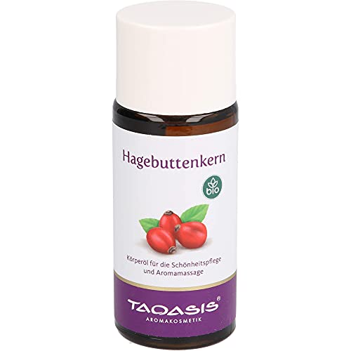 TAOASIS Rose Hip Seed Organic Body Oil for Beauty Care and Aroma Massage, 50 ml Oil
