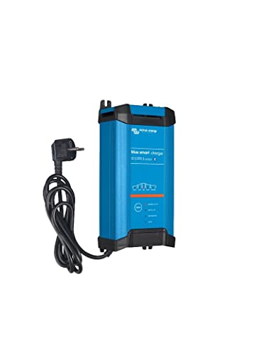 Victron Energy Blue Smart IP22 Smart Car Battery Charger 12V 20A, Trickle Charger for Car Battery, Float Charger and Desulfator for Motorcycle, ATV, RV, Lithium and Deep Cycle Batteries, UK, 3 outputs