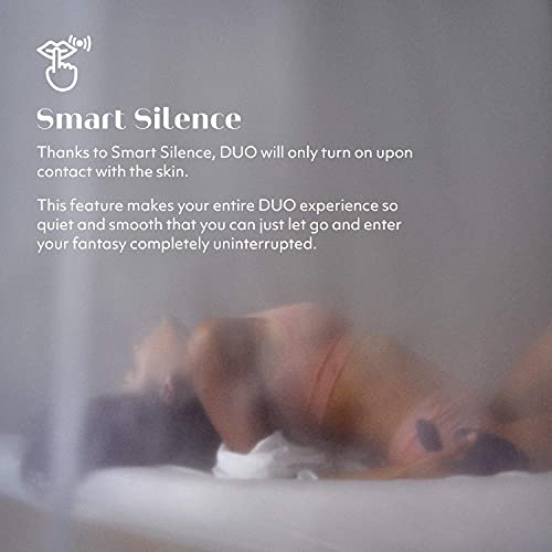 Womanizer Duo 1 Clitoral Sucking Vibrator for Women - Vibrating Sex Toy for Clitoral and G-spot Stimulation - Smart Silence - Rabbit Vibrator with 12 Intensity Levels - Waterproof - Black