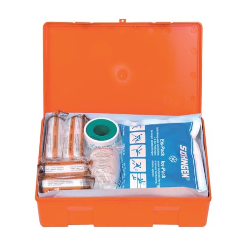 Söhngen Kiel KU 3003045 First Aid Box with Filling Orange ABS Plastic Case 260 x 160 x 80 mm