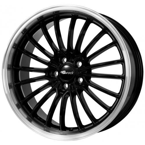 Brock B24GP 9 x 20 ET 40 Bolt Circle 5 x 112 Hub Centering 66.6 580070721, Chrome Silver Horn-Polished