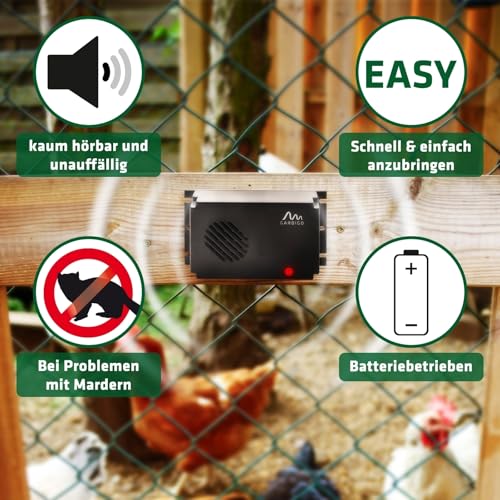 GARDIGO® Marten Deterrent | Marten Repellent for Cars | 12 kHz | Rodent Repellent Battery Operated | Use Everywhere | Protection from Rodents in Cars, the Attic, the Garage | Integrated Intervall