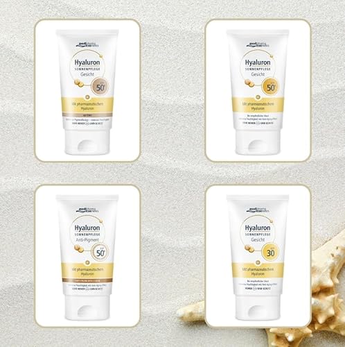Medipharma Cosmetics, Hyaluronic Sun Care Face Cream SPF 50+ Tinted 100 g
