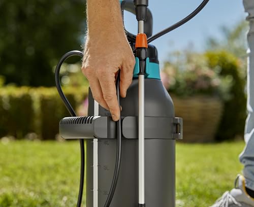 Gardena Pressure Sprayer, Turquoise, Black, Grey, Orange, Silver, Metallic., 5 L Plus