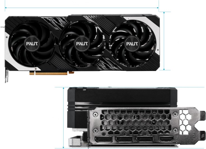 Palit GeForce RTX 4080 GamingPro, 16GB GDDR6X, HDMI, 3x DP (NED4080019T2-1032A)