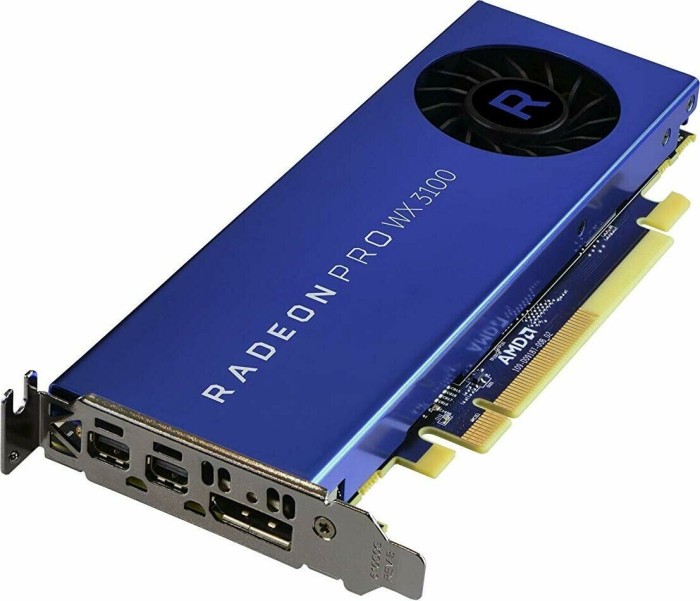 HP AMD Radeon PRO WX 3100, 4GB GDDR5, DP, 2x mDP (2TF08AA / 2TF08AT)