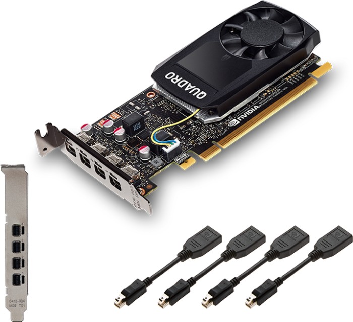 HP Quadro P1000, 4GB GDDR5, 4x mDP (1ME01AA / 1ME01AT / R3K70C)