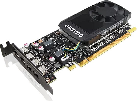 Lenovo Quadro P1000 (Low Profile), 4GB GDDR5, 4x mDP (4X60N86660)