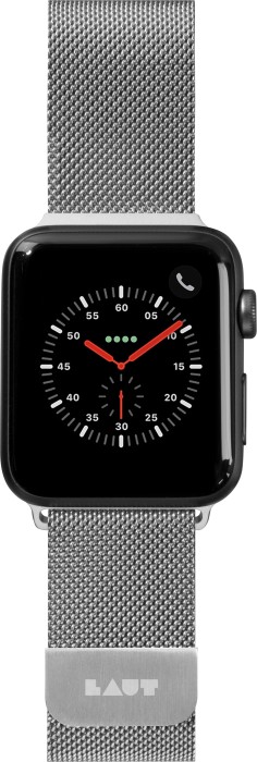 LAUT Steel Loop Watch strap for Apple Watch 42mm/44mm/45mm/49mm silver (LAUT_AWL_ST_SL)