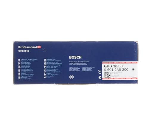 Bosch Professional GHG 20-63 heat gun (2000 W, 50–630° temperature range, display, in carton)
