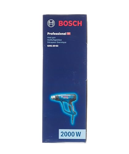 Bosch Professional GHG 20-63 heat gun (2000 W, 50–630° temperature range, display, in carton)