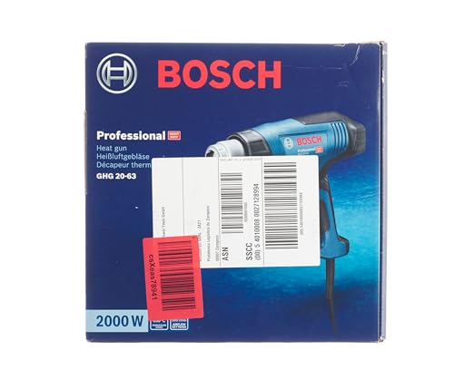 Bosch Professional GHG 20-63 heat gun (2000 W, 50–630° temperature range, display, in carton)