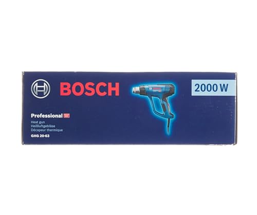 Bosch Professional GHG 20-63 heat gun (2000 W, 50–630° temperature range, display, in carton)
