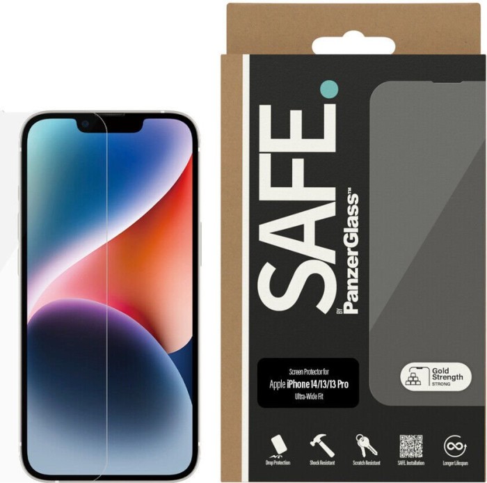 PanzerGlass Safe Screen Protector ultra wide Fit for Apple iPhone 14/13/13 Pro (SAFE95148)