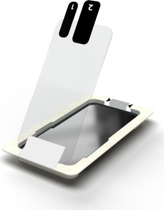 eSTUFF Titan Shield full cover Screen Protector + mounting Frame for Apple iPhone 12 Pro Max transparent (ES560170)