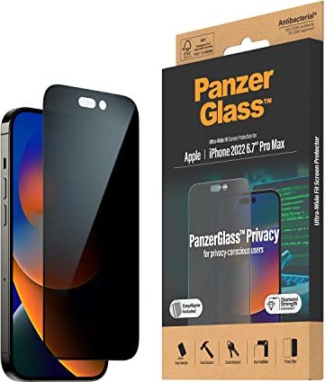 PanzerGlass ultra wide Fit Privacy with EasyAligner for Apple iPhone 14 Pro Max (P2786)