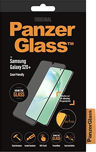 PanzerGlass Curved edges case Friendly Biometric for Samsung Galaxy S20+ black (7223)