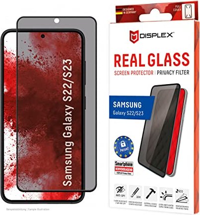 Displex Real glass full cover Privacy for Samsung Galaxy S23 (01775)