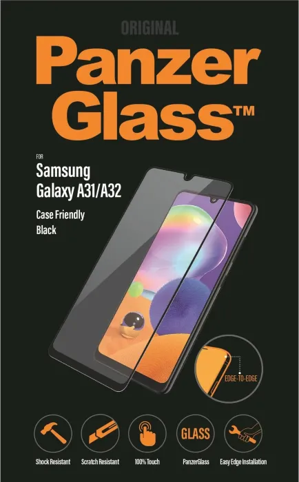 PanzerGlass Edge-to-Edge case Friendly for Samsung Galaxy A31 black (7226)