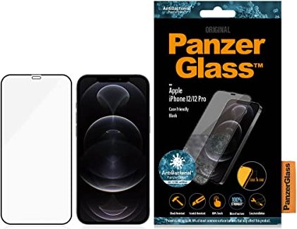 PanzerGlass Edge-to-Edge case Friendly for Apple iPhone 12 Pro/iPhone 12 black (2711)