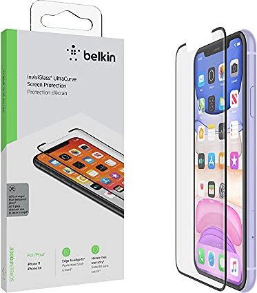Belkin ScreenForce Invisiglass UltraCurve Screen Protector for Apple iPhone 11 (F8W945zzBLK)