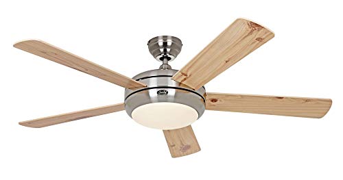 CasaFan titanium 132 BN-BU/KF ceiling fan beech-pine/chrome (9513260)