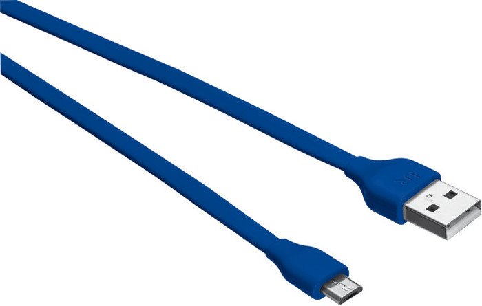 Trust Urban Revolt USB/micro USB flat cable 1.0m, blue (20136)
