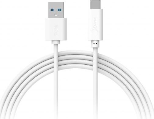 XLayer Colour Line USB-A/USB-C 1.0m white (214354)