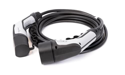 Schneider Electric, EVlink, EVP1CNL32122, Electric Vehicle Charging Cable, 7m, 32A, 1-Phase, T2 connector at each end of cable