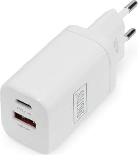 Digitus USB charger 1x USB-A/1x USB-C 30W white (DA-10062)