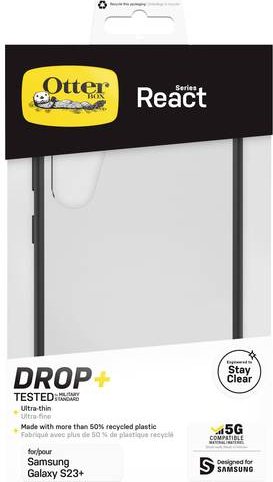 Otterbox React for Samsung Galaxy S23+ Black Crystal (77-91303)