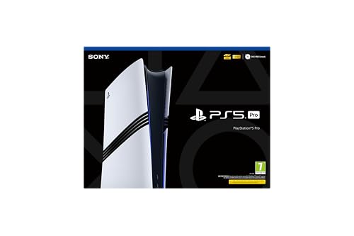 Sony, PlayStation 5 Pro, PS5 avec 1 Manette Sans Fil DualSense, Couleur : Blanche