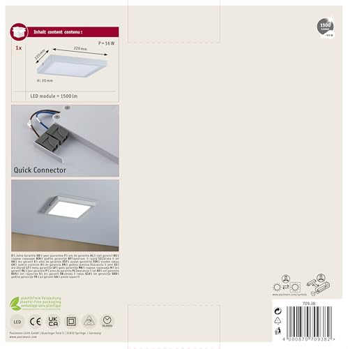 Paulmann Atria LED panel angular 16W white (709.38)