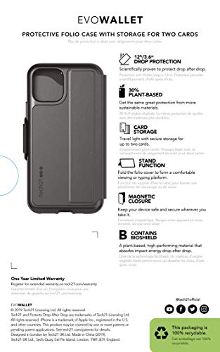 tech21 Evo wallet for Apple iPhone 11 Pro Max black (T21-7288)
