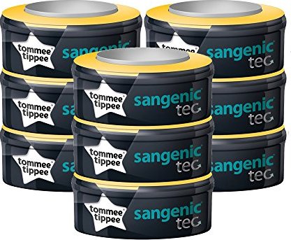 Tommee Tippee Sangenic Nachfüllkassette für Windeltwister, 9 Stück