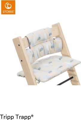 Stokke Tripp Trapp Classic seat pads birds blue (100371)