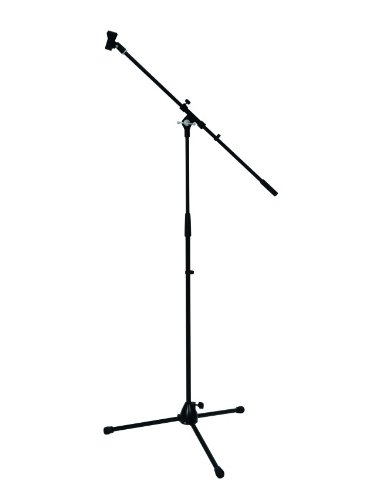 OMNITRONIC 60005844 Professional Microphone Stand with Boom Black