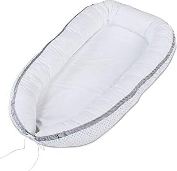 Babybay nest white points pearl grey (501517)