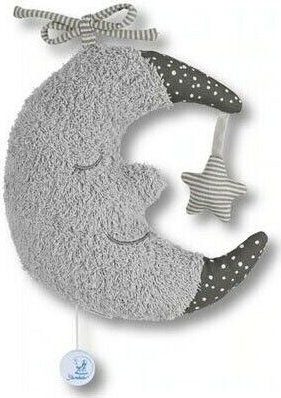 Sterntaler musical clock big moon Baylee grey 21cm (6022165)