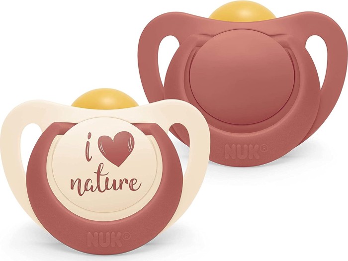 NUK for Nature soother, Latex, 0-6M, red (10171000)