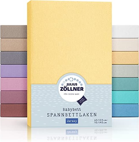 Julius Zöllner fitted sheet 70x140cm for cot Jersey banana (8320147200)