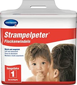 Hartmann Strampelpeter Einweg-Flockenwindel Saugstärke 1, 56 Stück (1486101)