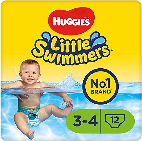 Huggies Little Swimmers Gr.3-4 Einweg-Schwimmwindel, 7-15kg, 12 Stück (1x 12 Stück)