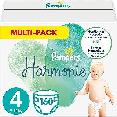 Pampers Pure Protection Gr.4 Einwegwindel, 9-14kg, 160 Stück