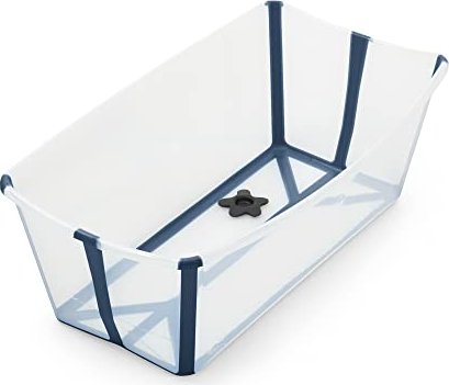 Stokke Flexi Bath foldable bathtub transparent/blue