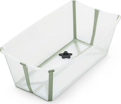 Stokke Flexi Bath foldable bathtub transparent/green (531910)