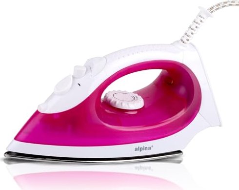 Alpina 2000 Watt steam iron pink