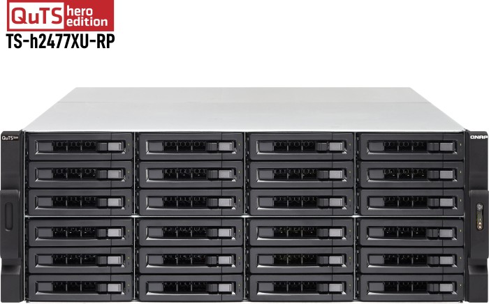 QNAP QuTS hero TS-h2477XU-RP-3700X-32G 480TB, 32GB RAM, 2x Gb LAN, 2x 10Gb SFP+, 4HE