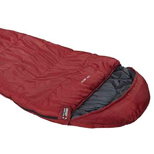 High Peak TR300 mummy sleeping bag dark red/grey (23066)